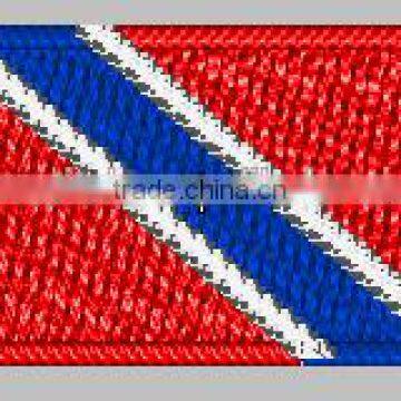 The different country flag patches 100% embroidery custom embroidery patches