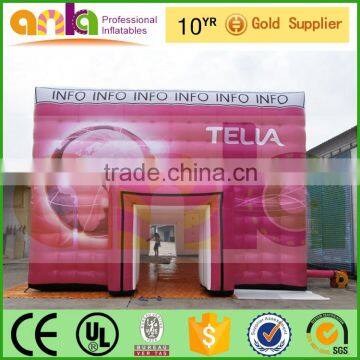 guangzhou city inflatable cube tent with warranty 12 months