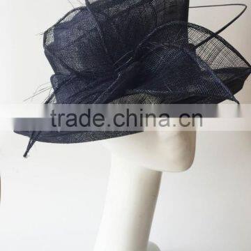 New church hat/wedding hat/Derby hat/Kentucky hat/party hat/Sinam hat factory wholesale in navy