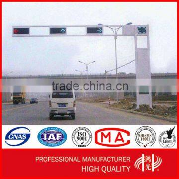 Galvanized and Powder Poated Traffic Signal Lamp Pole