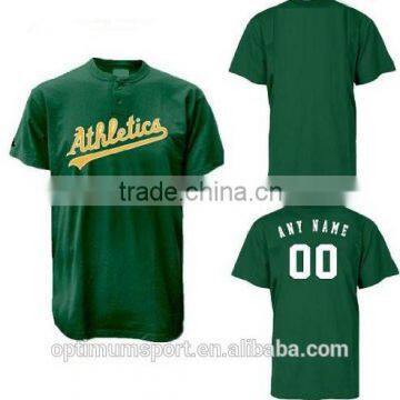 Athletics Green custom American baseball jersey