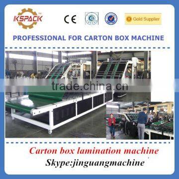 carton box making machine / automatic flute corrugated cardboard lamination machine