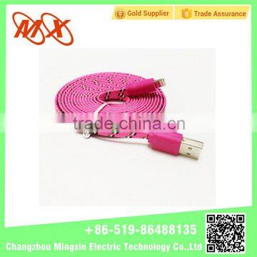 OEM 1M Fabric Braided USB Data Charger Cable for Iphone5/5S /6 /6s 6Plus Nylon Cord photo-4