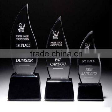 Leaf Acrylic Trophy For Souvenir