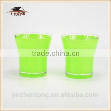 green plastic cups for promotional gift