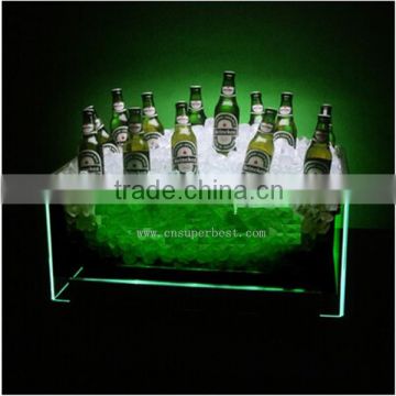 Acrylic wine ice bucket with LED light