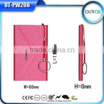 Promotional new wallet slim power bank 6000mah with ce