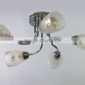 E14 low ceiling chandelier glass ceiling light/lamp 10173-5