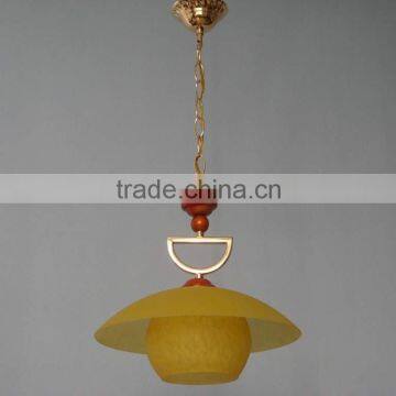 China guzhen Antique Pendant lamp wonderful yellow round glass chandelier lighting