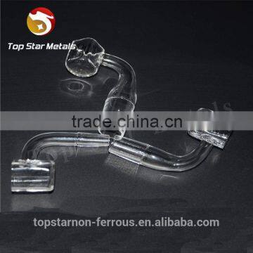 Square Bowl Domeless Quartz Banger Nail With Clear Joint 10mm ,14mm or 18mm photo-4