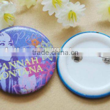 Tinplate Plastic Clip Badge