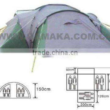 Double Layer High Strength 6 Person Camping Tent Big Tent