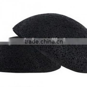 Face-wash Konjac Sponge With Bamboo Charcoal made in China professional