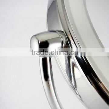 Customized Logo Bedroom Touch Sensor Aluminum Compact Mirror photo-6