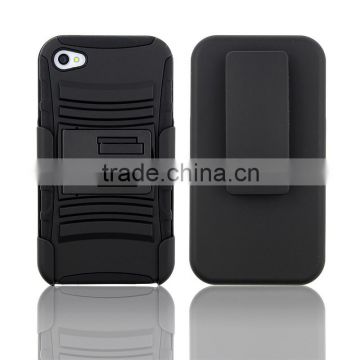 3 in 1 armor design rugged holster case for iPhone 4 4S