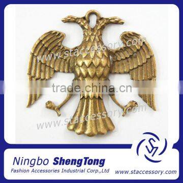 Two Heads Eagle Pendant Metal Deractive Charms Jewelry