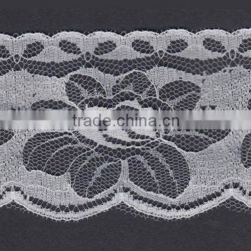 Lady Dress Nylon Border Lace Trim Fabric