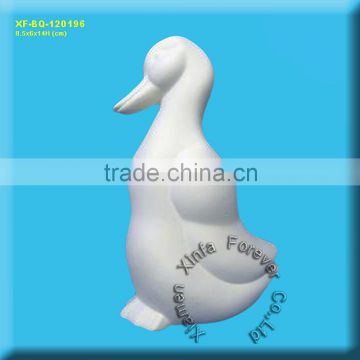 ceramic bisque duck figurine