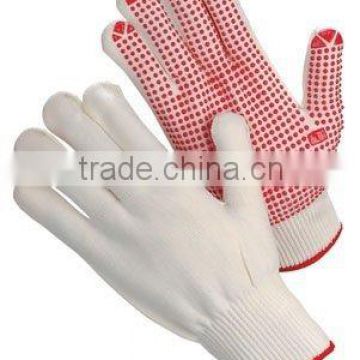 string knit glove ,natural string knit gloves ,pvc dotted gloves