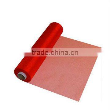 HOT SALE red color organza roll