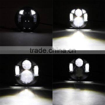 Auto Parts Harley Led Headlight Replacement Day Time Running Lights 12V 5.75 Inch h4 Motorcycle Headlamp for Harley photo-6