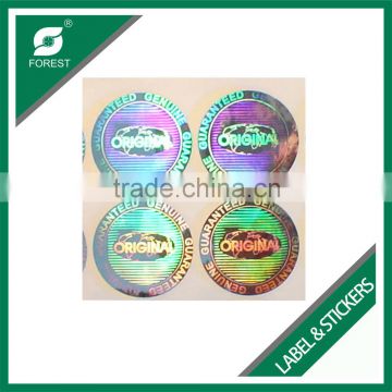 CUSTOM DESIGN METALLIC GOLD STICKERS PET SHRINK LABELS WITH COLOR PRINTED