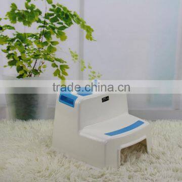 Children step stool bath room anti-slip plastic two step ladder stool