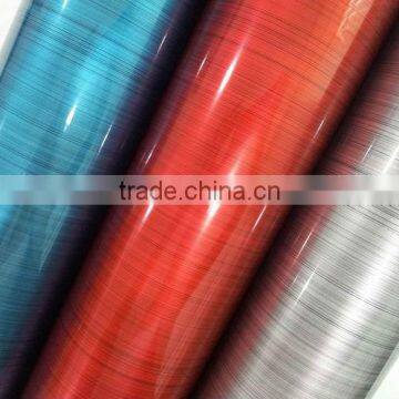 high gloss metallic line pvc film for indoor decoration