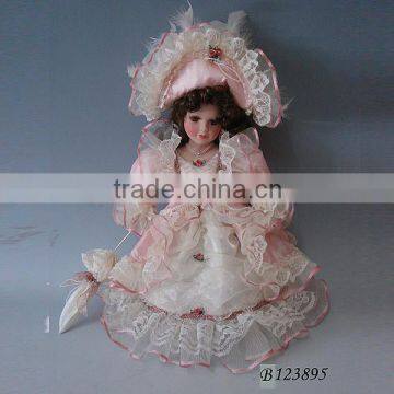 12 inch Charming simulation handmade pretty Porcelain doll