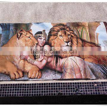 Wholesale gobelin tapestry wall hanging, jacquard woven fabric painting