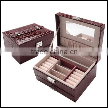 European jewelry storage finishing bo PU leather jewelry bo jewelry bo jewelry display wholesale custom