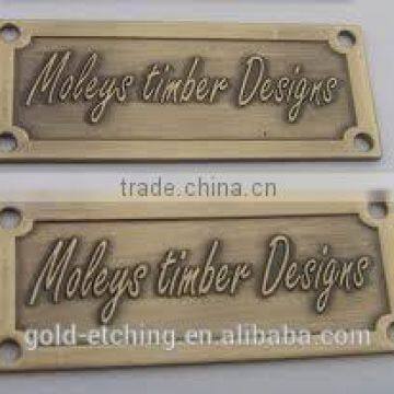 metal name plates for handbags metal stamping name plate metal car name plate