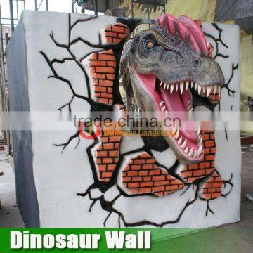 Moving Dinosaur Head On Wall