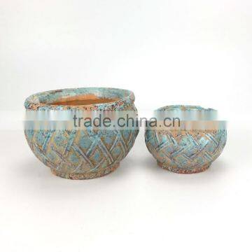 Antique Style Round Shaped Garden Ceramic Pots photo-4