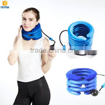 china inflatable Air neck cervical traction neck support neck collar with air pump