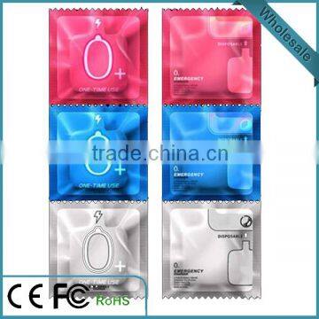 New Product 2016 Emergency One-time Use Mobile Charger 1000mah Disposable Power Bank Quality Choice Most Popular