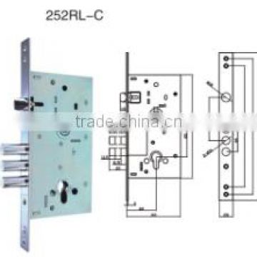 east europe leaf keys mortise lock body