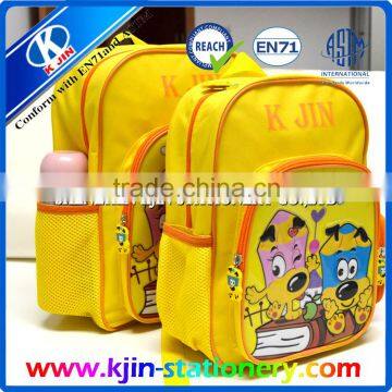 Cute design 2016 cheap fashionable school student OEM backpack for kids girls and boys