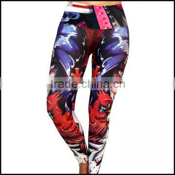 The lastest new design printed stretch pants and yoga pants printed with low prices