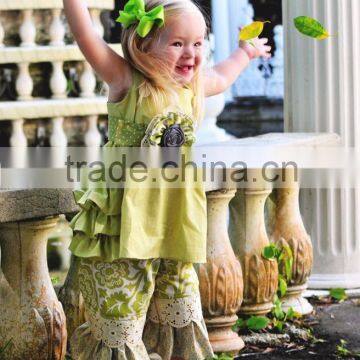 Newest Factory Price Baby Girls Summer Casual Polka Dot Pant Boutique Clothing Sets photo-4