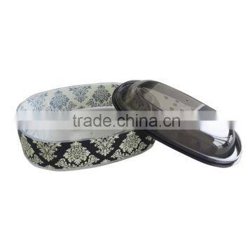 Black Wholesale separable double-deck soap dish with drain holes