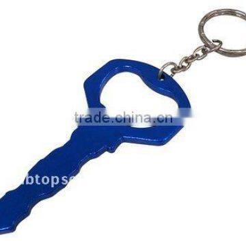 Hot Sale Mini Cheap Aluminum Colorful Cute Portable Pocket Key Shape Carabiner with Bottle Opener for promotion