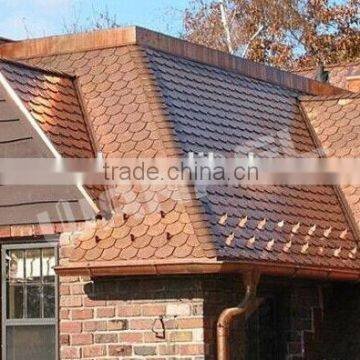 fish scale roof tile/copper roof shingle/copper asphalt roof tile