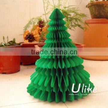 green honeycomb christmas tree