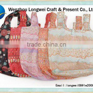 Finely Processed Polyester String Shopping Bag in Pouch for Marketing photo-2
