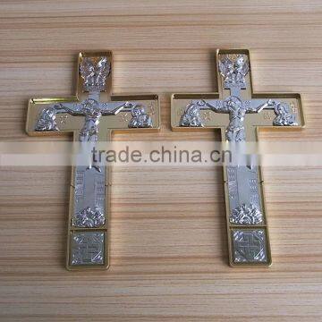 religious vintage metal jesus crucifix cross wall ornament