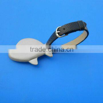 Alloy Airplane Designed Luggage Tag With Belt