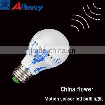 Zhongshan fctory high lumen LED bulb light china flower motion sensor security light