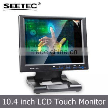 Portable vga hdmi video input tft display resistive touch 10.4'' lcd touch monitor