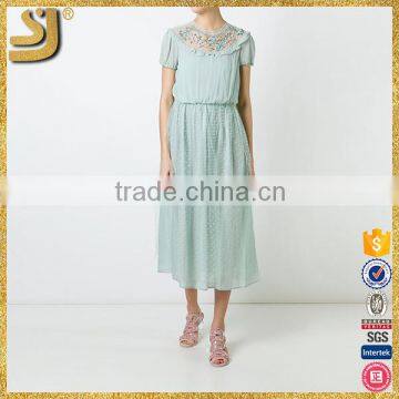 New Arrival plus size sequin mesh dress, evening party dress